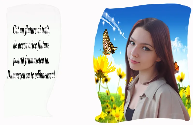 Diana - Mesaj pe piatra funerară